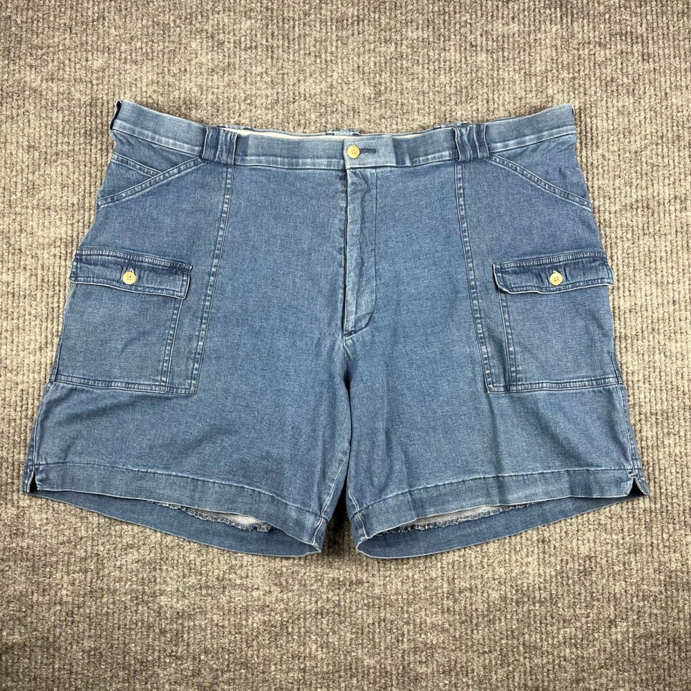 Sportif Shorts Mens 46 Blue Denim Tidewater Cargo Dad Gorpcore Beach Boating